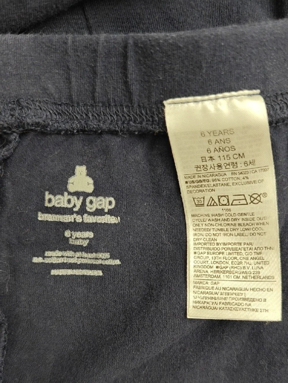 GAP Baby Navy Kids Cotton Stretch Cartwheel Shorts - Set of 5 Sz 6 Years